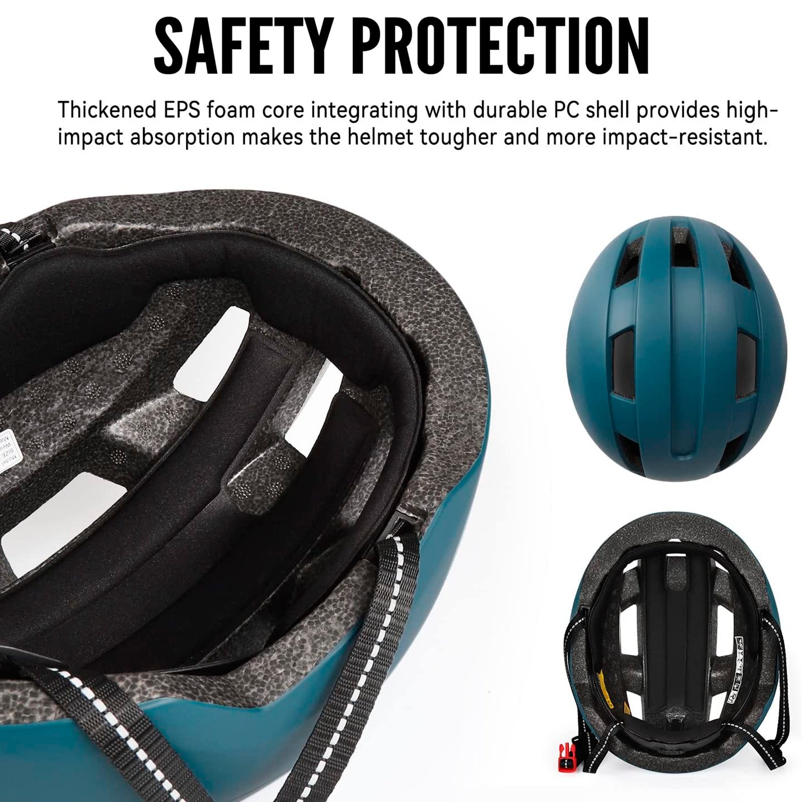 Casco Para Ciclismo Reflectante Ajustable - Imagen 5