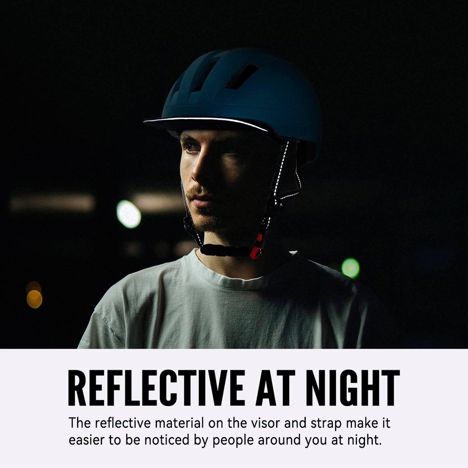 Casco Para Ciclismo Reflectante Ajustable - Imagen 2