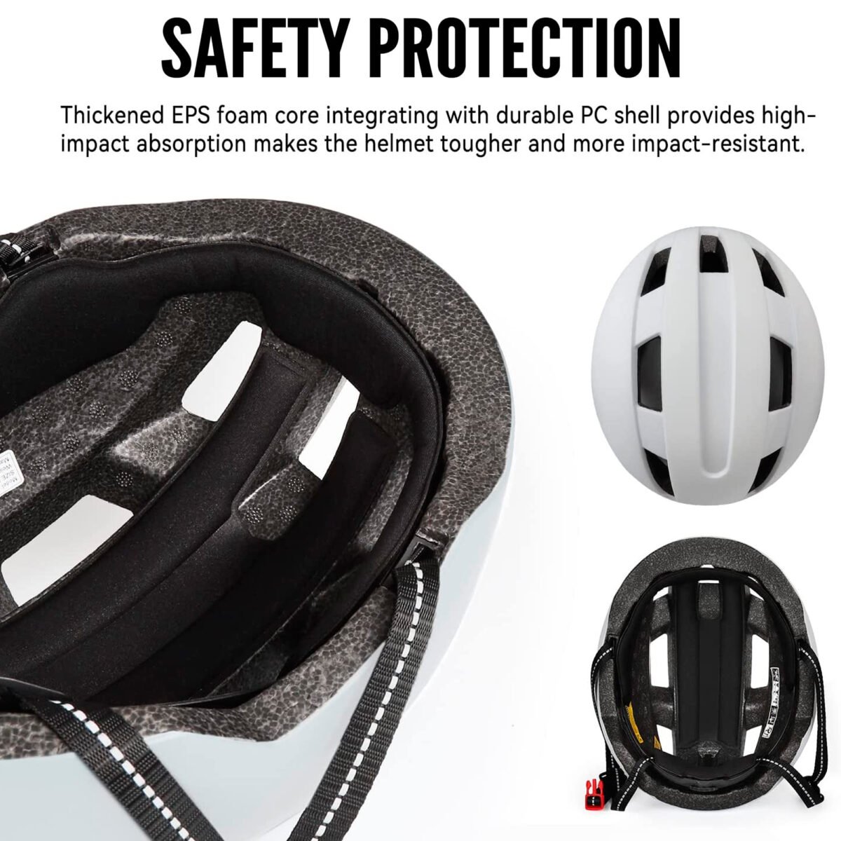 Casco Para Ciclismo Reflectante Ajustable - Imagen 5