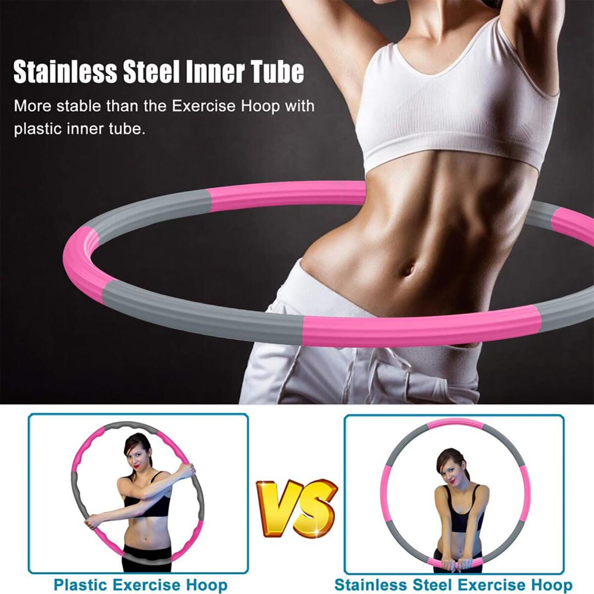 Aro De Ejercicio Desmontable Tamaño Y Peso Ajustable - Imagen 3