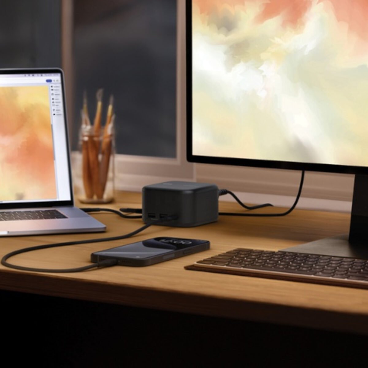 Dock Belkin USB-C 6 en 1 GaN 130W Carga 96W PD Video 4K/60Hz - Imagen 2