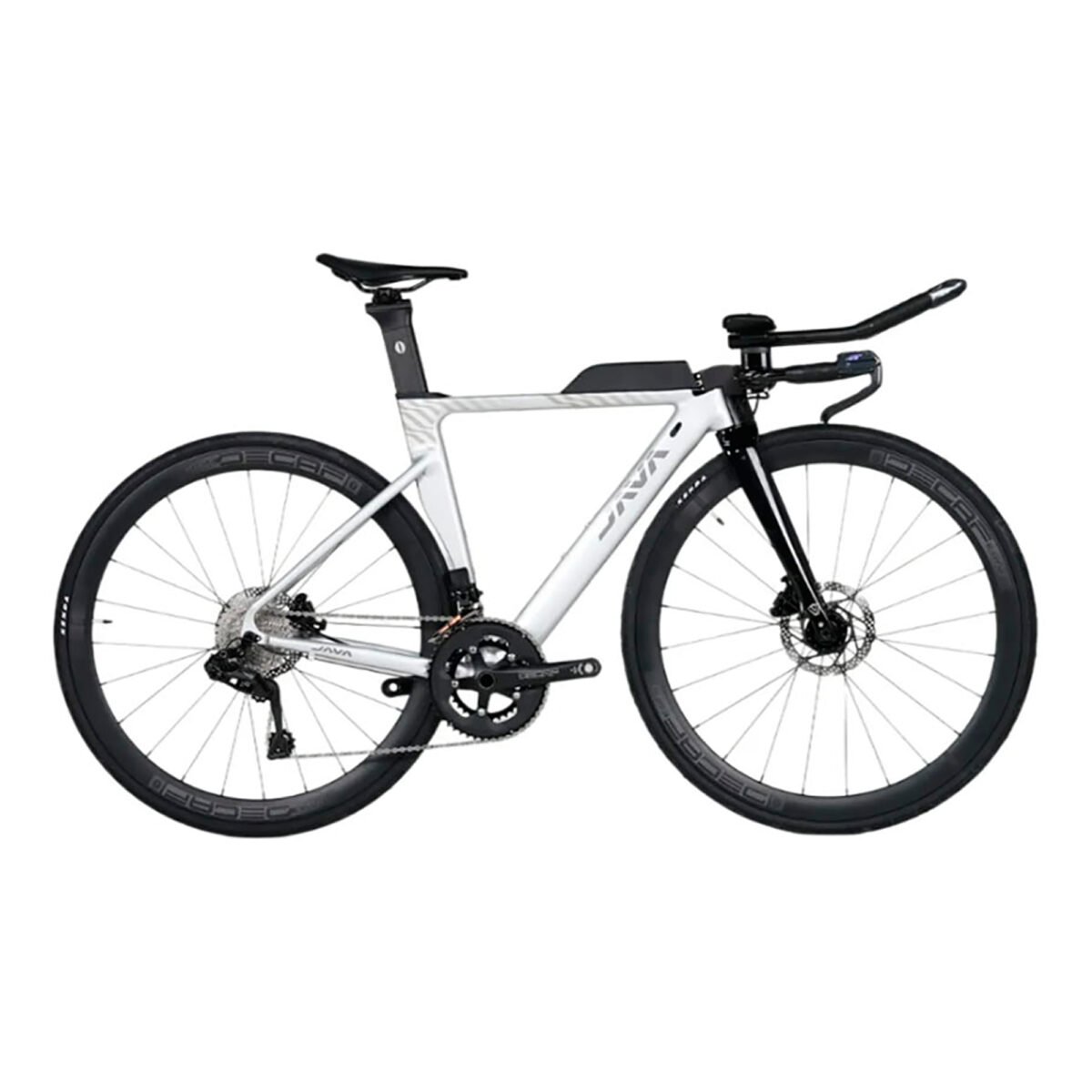 Bicicleta De Tría Crono Cambios Electrónicos Java Rivale 22V Talle M - Imagen 7
