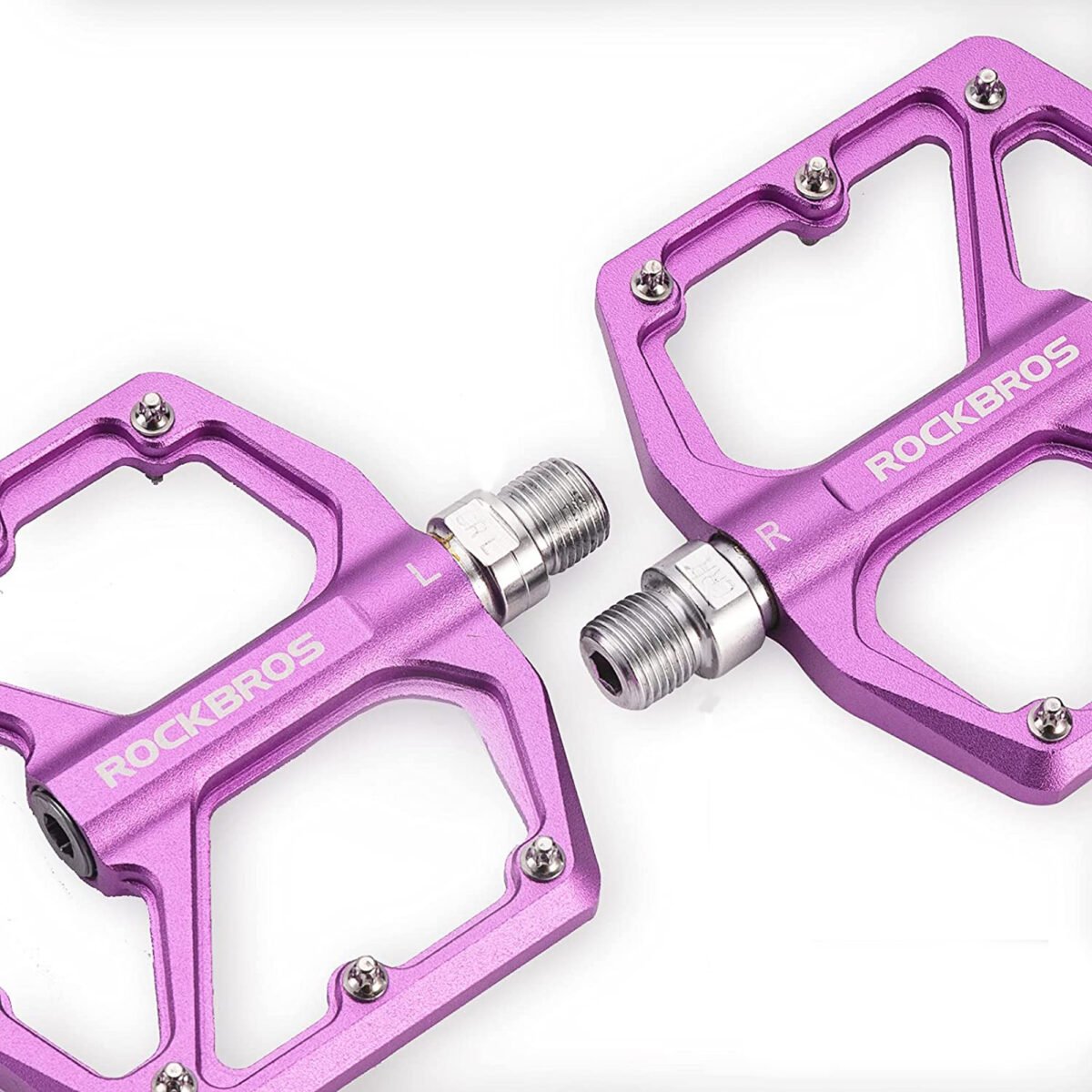 Pedales Para Bicicleta Rockbros Aluminio Antideslizantes - Imagen 3