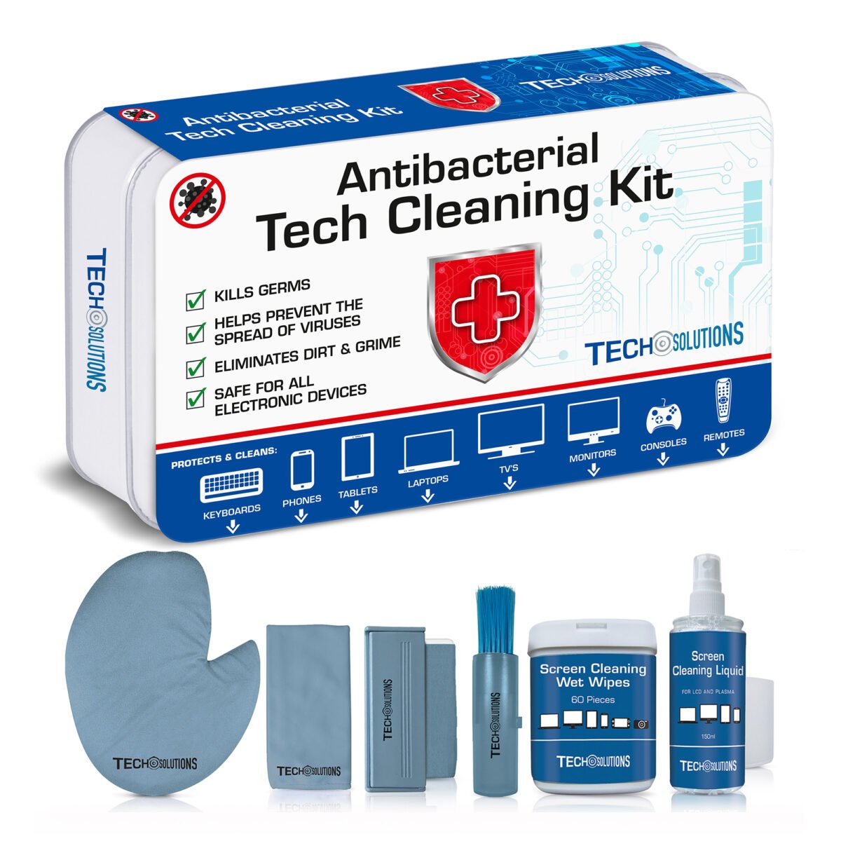 Kit De Limpieza Antibacterial Retro Musique Kx01 - Imagen 3