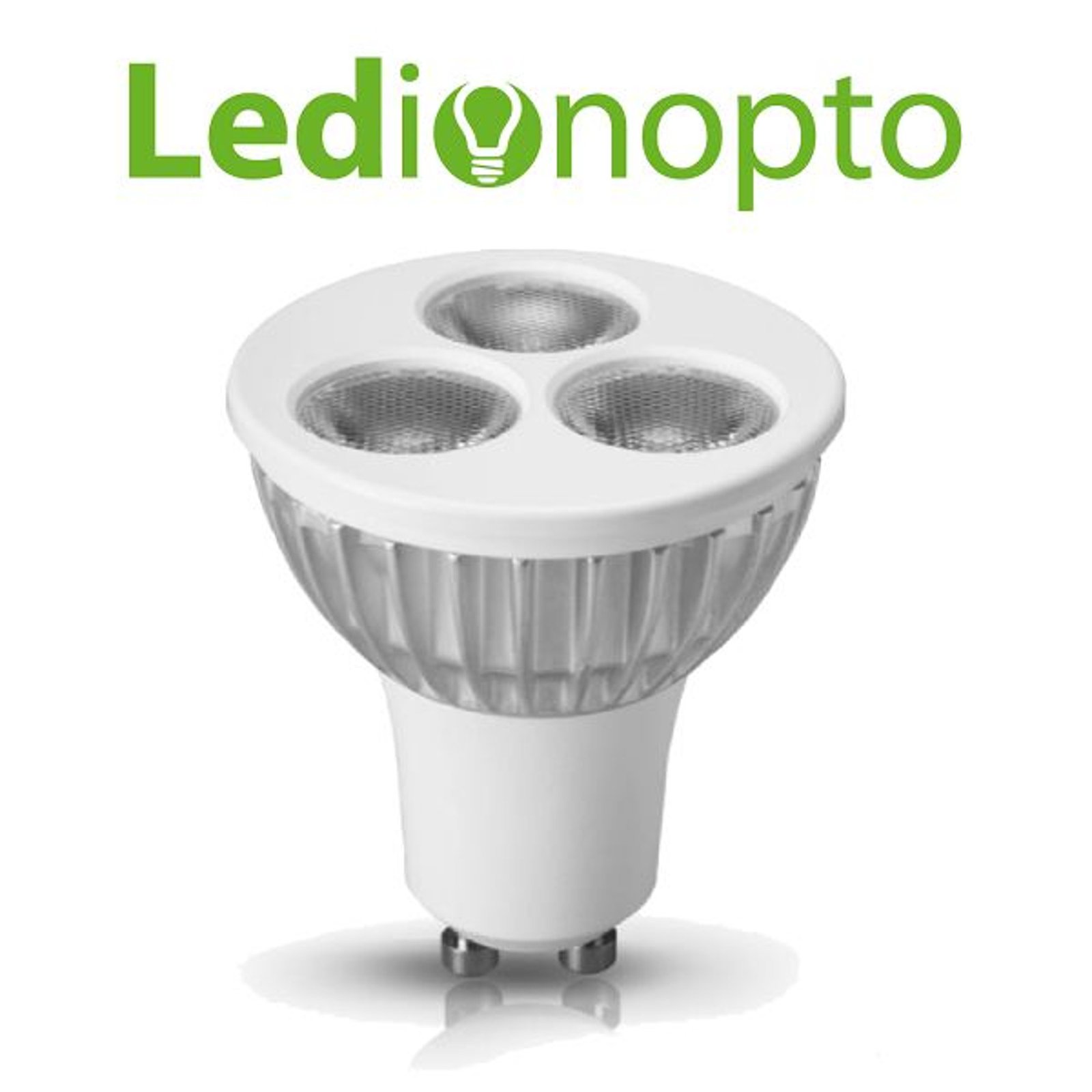 LEDMR163S-POS1.jpg Lámpara Led Ledion Gu5.3 3w 3000k Aro Plateado 38° - Imagen 1