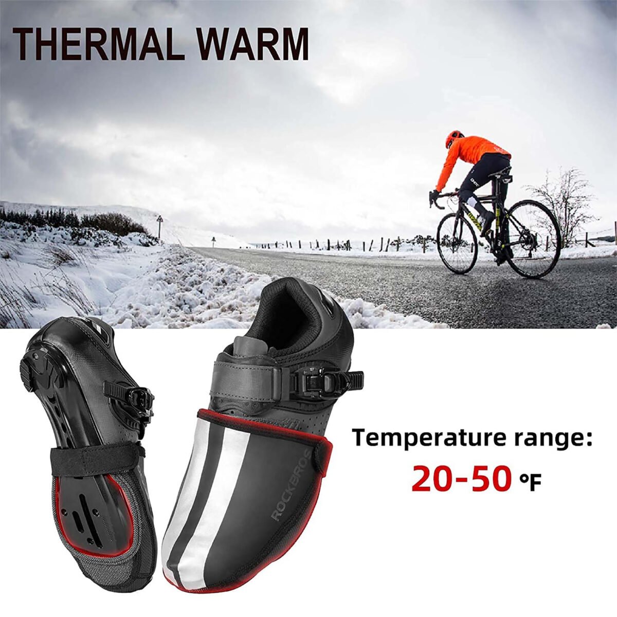 Cubre Zapatillas Ciclismo Rockbros S - Imagen 4