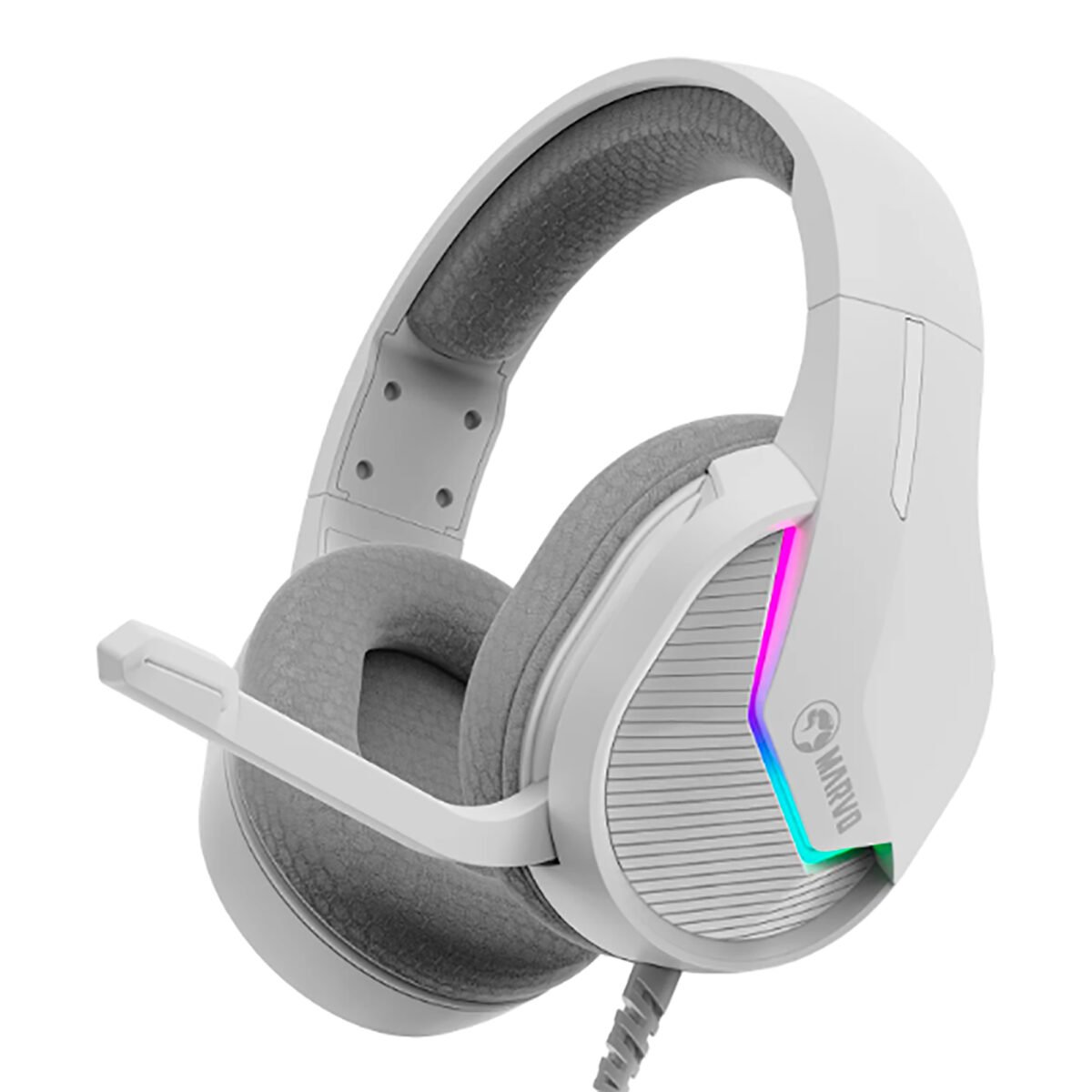 Auriculares Gaming USB Marvo H8618 RGB PC - Imagen 5