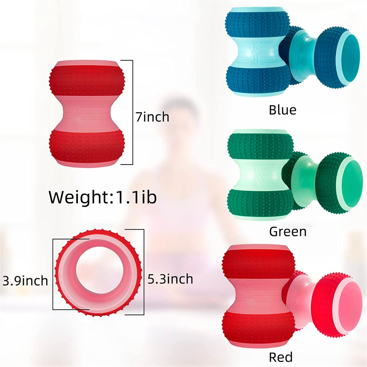 Rodillo Para Masaje Ergonómico Adecuado Hasta 127kg - Imagen 3