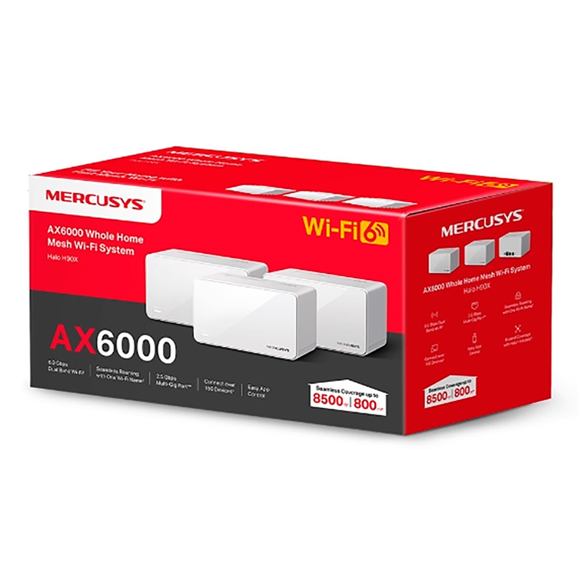 Access Point Mercusys Halo H90x 2,4ghz/5ghz Ax6000 Pack x3 - Imagen 2