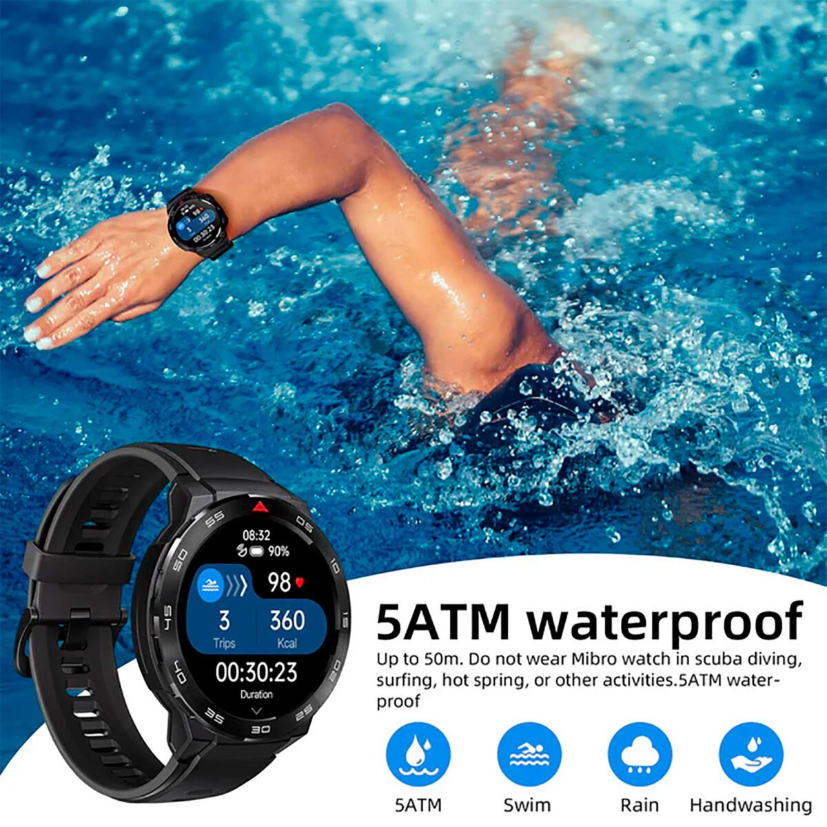 Reloj Inteligente Mibro Watch Gs Pro 46,5mm 5atm 1,43'' Bluetooth - Imagen 6