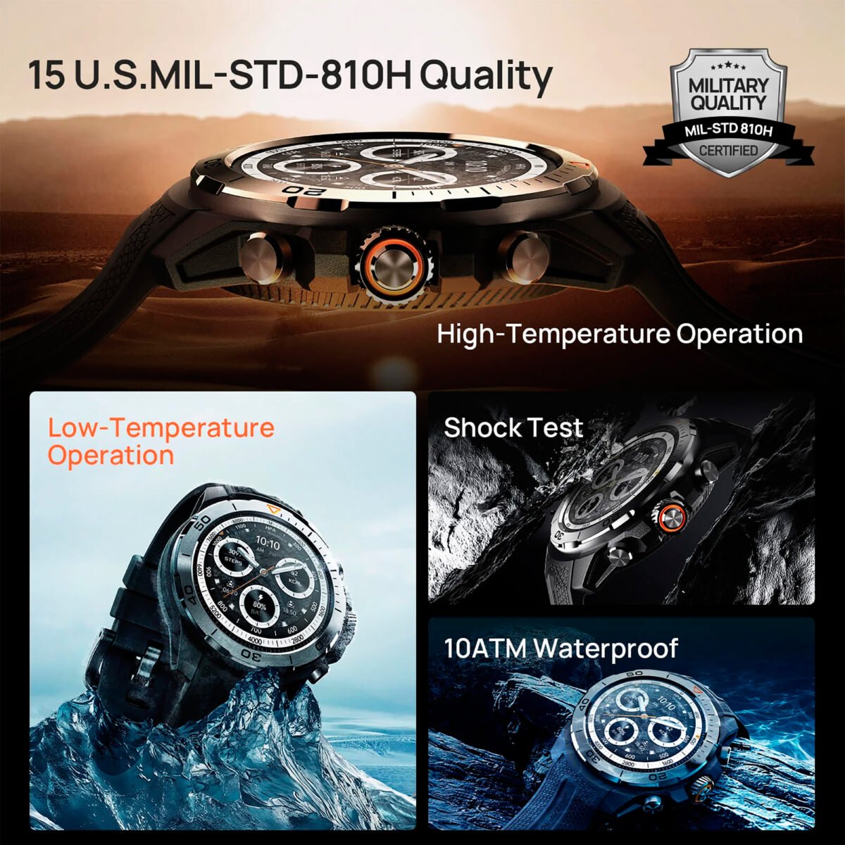 Reloj Inteligente Mibro Watch GS Explorer 47,8mm 10atm 1,32'' Bluetooth - Imagen 5