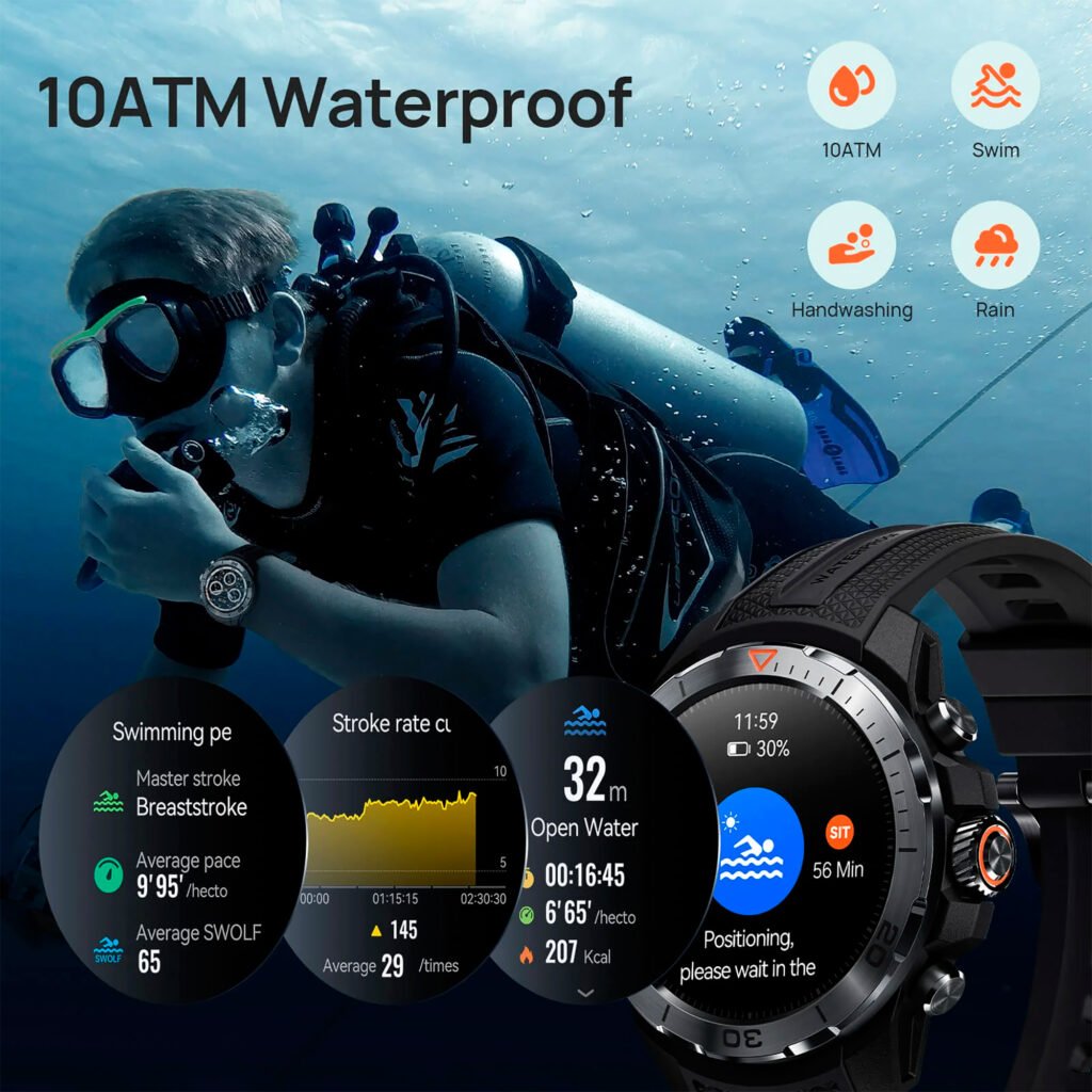 Smartwatch Mibro GS Explorer — Seguimiento de salud y sensores