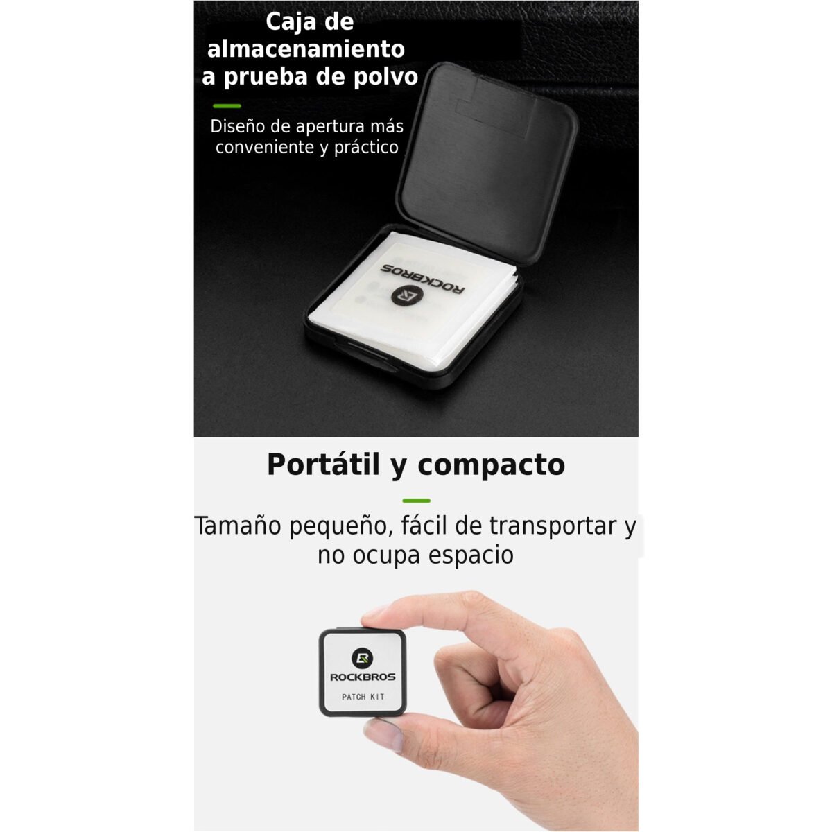 Kit Parches Para Neumático Bicicleta Rockbros 6 Unidades - Imagen 3