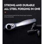 Mini Llave Trinquete Magnética + 10 Puntas Thinkrider