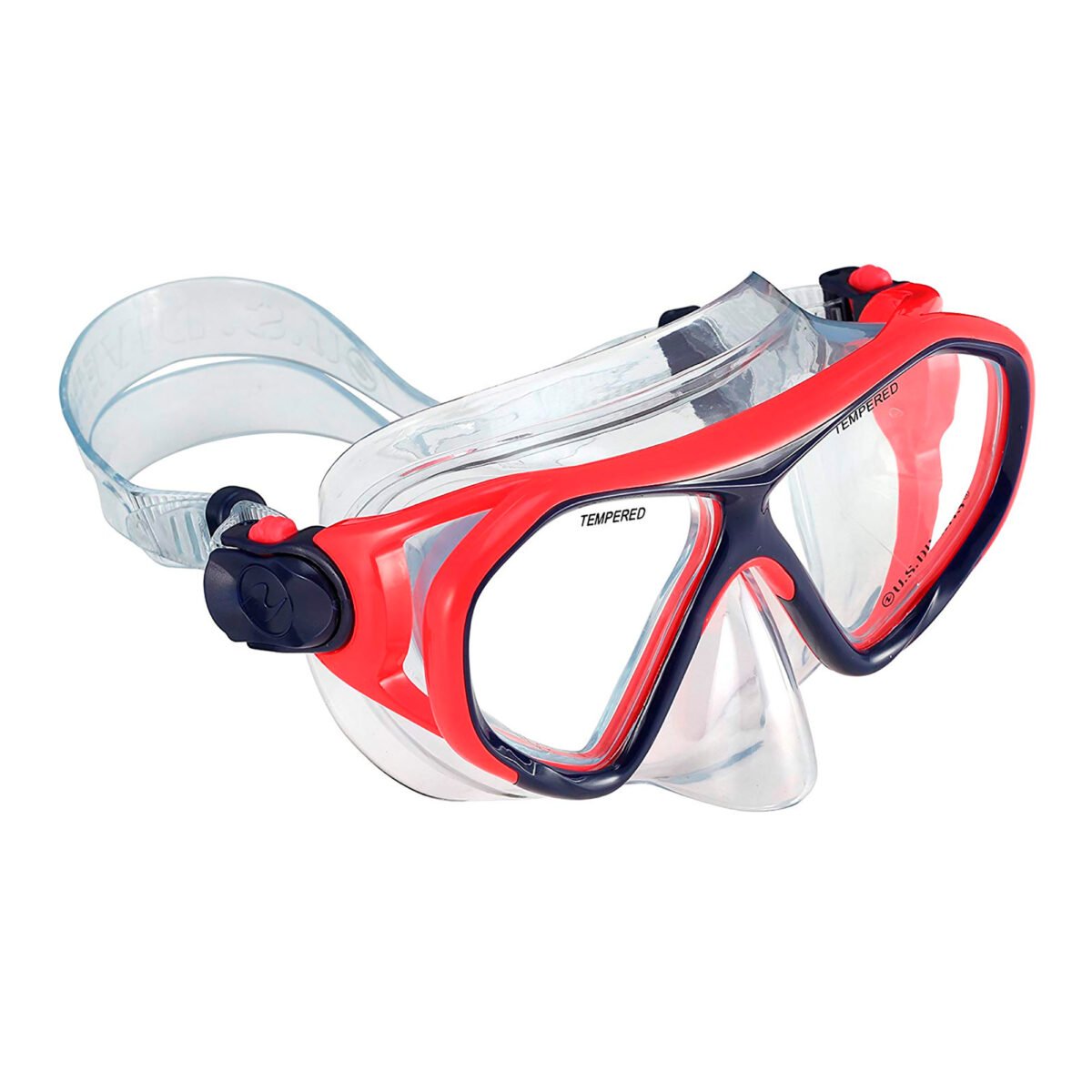 Máscara Us Divers Dorado II Jr 2 Ventanas Anti-niebla - Imagen 2