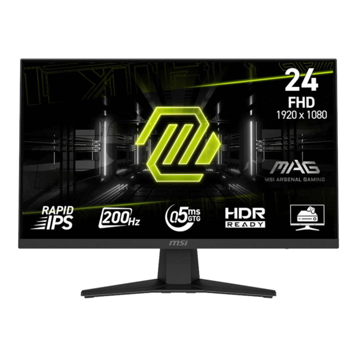 Monitor Plano Gaming Msi 24" Mag244f  Ips Fhd 200hz 0,5ms - Imagen 4
