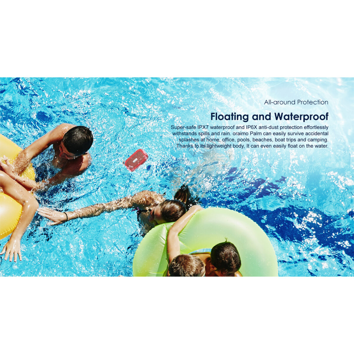 Parlante Inalámbrico Palm Oraimo Ip67 Bluetooth 3w - Imagen 3