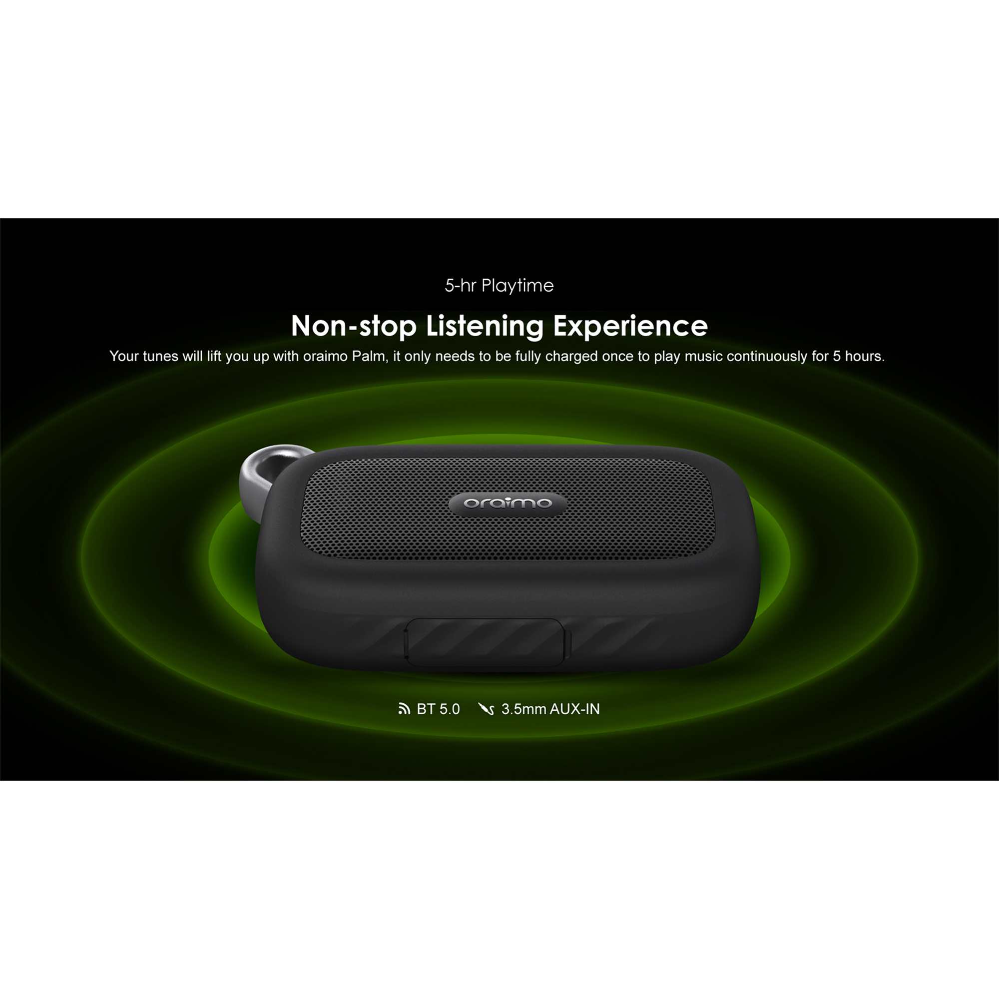 OBS04S_06.jpg.jpg Parlante Inalámbrico Palm Oraimo Ip67 Bluetooth 3w - Imagen 1