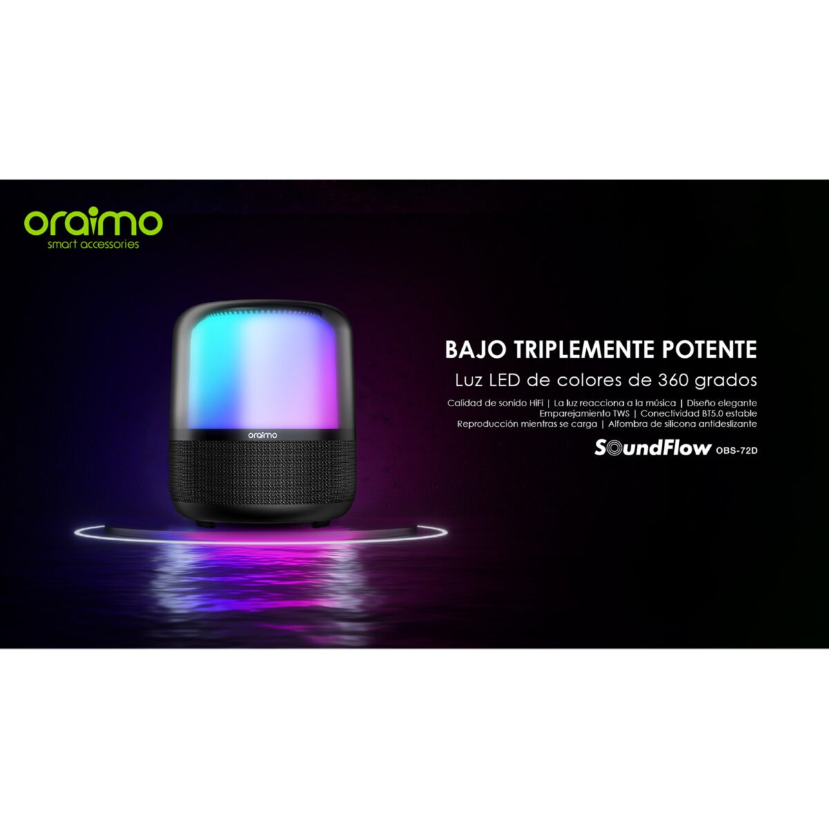 Parlante Inalámbrico Oraimo Soundflow 50w Bluetooth - Imagen 7