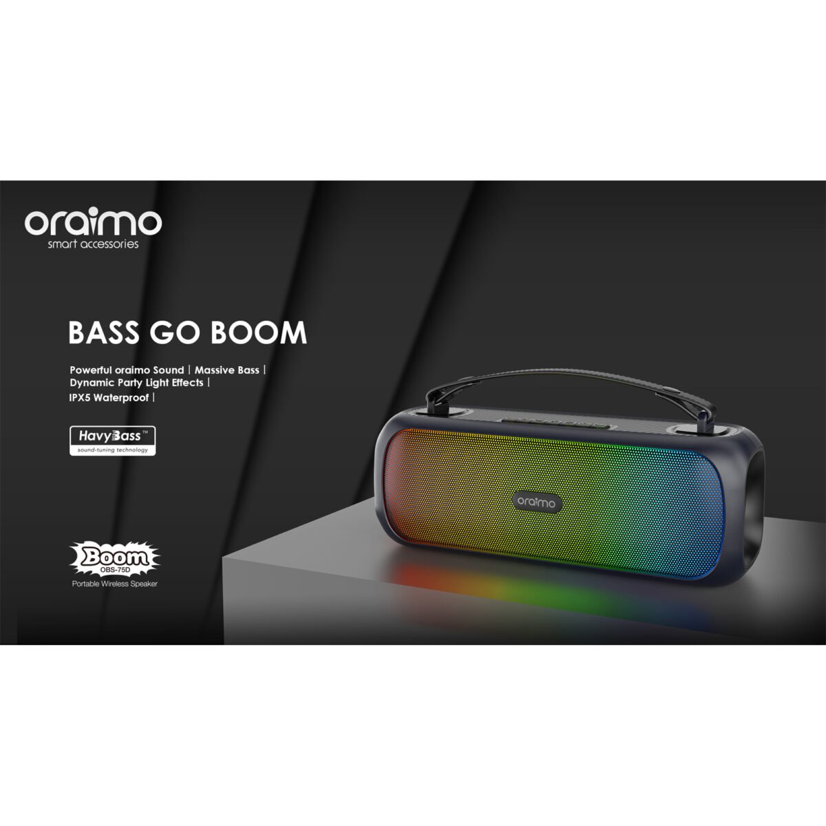 Parlante Inalámbrico Oraimo Boom 30w Ipx5 Bluetooth - Imagen 6