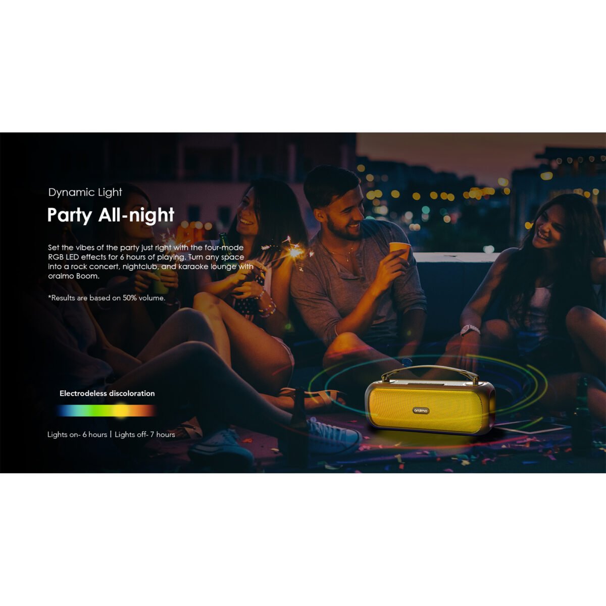 Parlante Inalámbrico Oraimo Boom 30w Ipx5 Bluetooth - Imagen 3