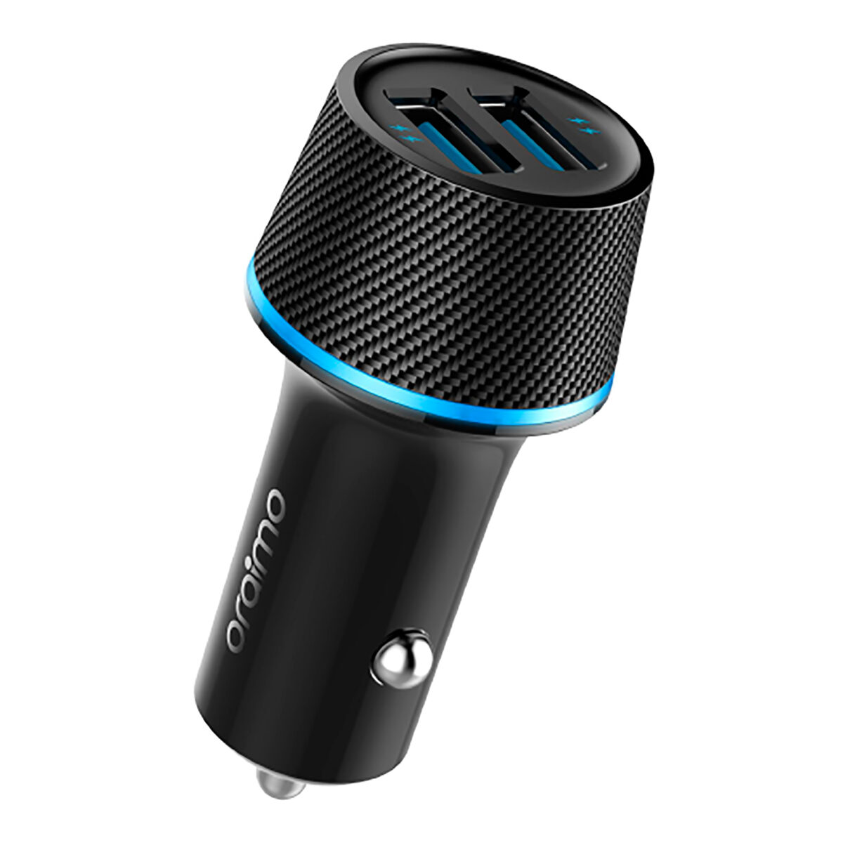 Cargador De Auto Oraimo 2 Usb 2,1A Anillo Led - Imagen 4