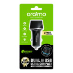 Cargador De Auto Oraimo 2 Usb 2,1A Anillo Led - Imagen 3