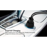 Cargador De Auto Oraimo 2 Usb 2,1A Anillo Led - Imagen 2