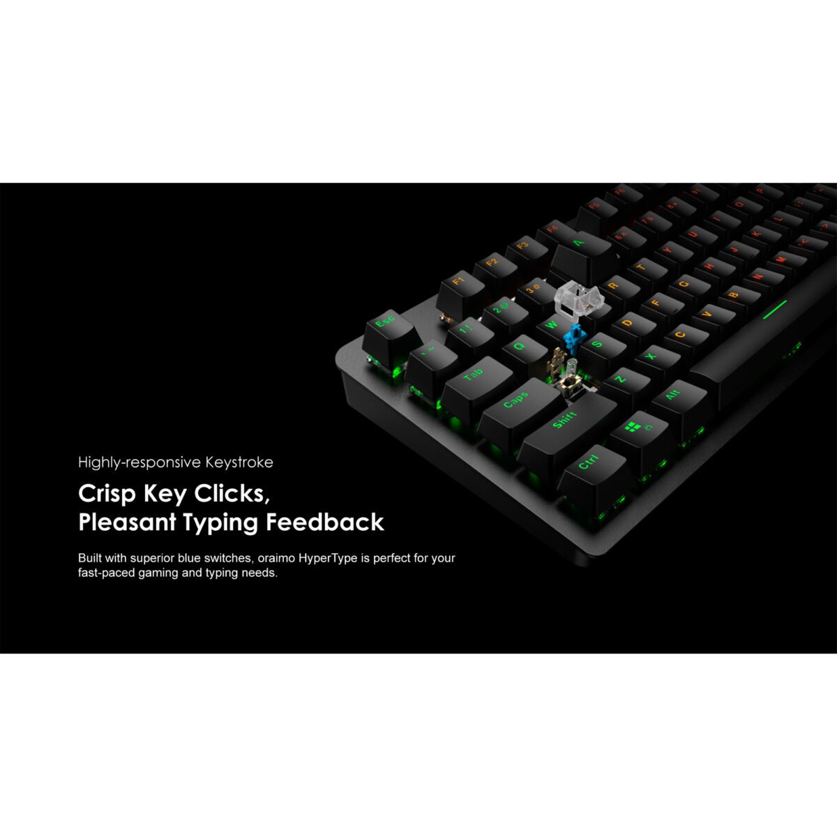 Teclado Oraimo HyperType Retroiluminación USB - Imagen 4