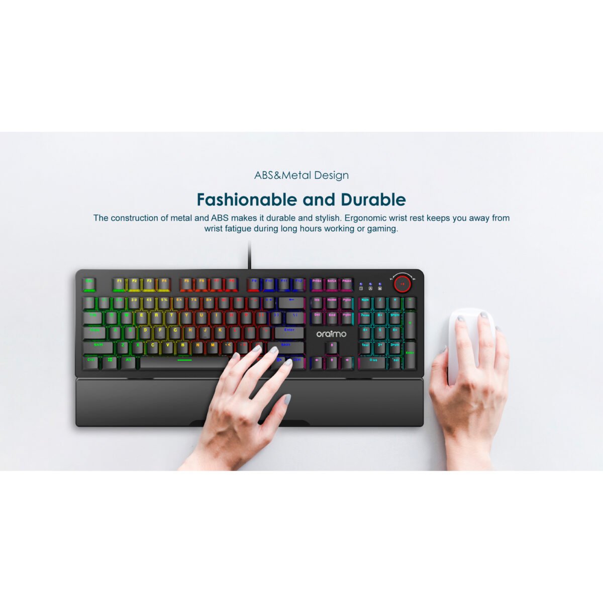 Teclado Oraimo HyperType Retroiluminación USB - Imagen 2