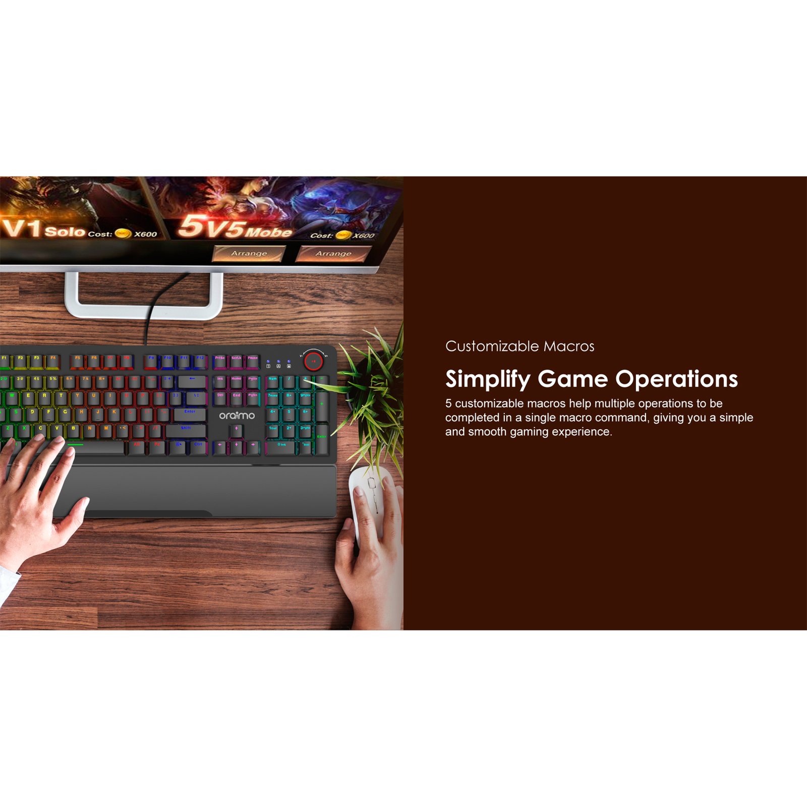 OGGMKD71_07.jpg Teclado Oraimo HyperType Retroiluminación USB - Imagen 1