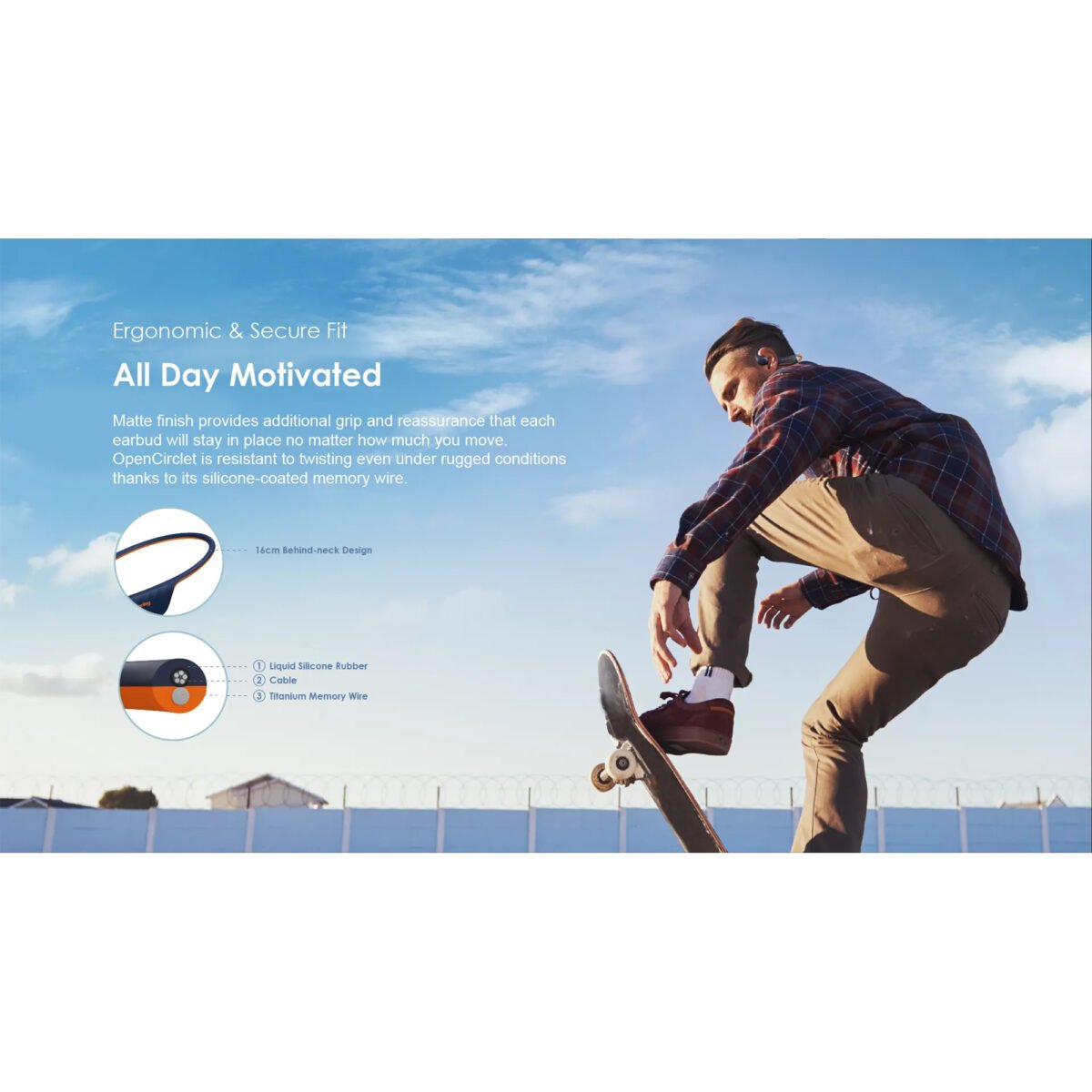 Auriculares Inalámbricos Oraimo Opencirclet Bt Llamadas - Imagen 5