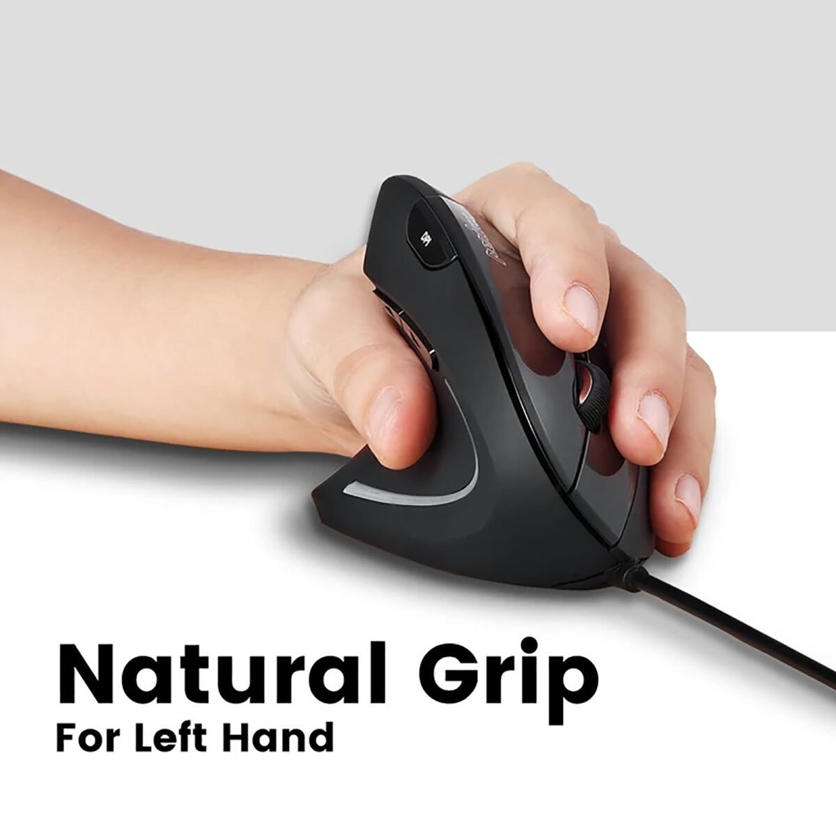 Mouse Zurdo Ergonómico Usb Perixx 513 - Imagen 5