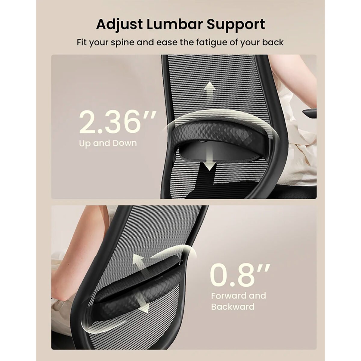 Silla de Escritorio Ergonómica Ajustable 360°/130° ProtoArc Ec200 - Imagen 3