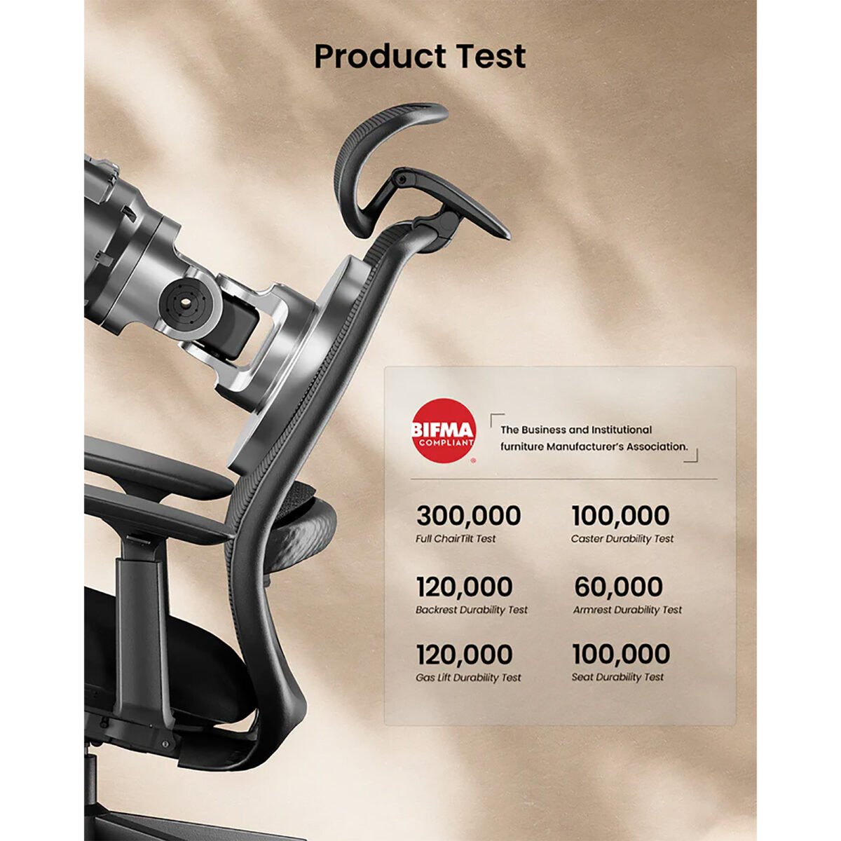 Silla de Escritorio Ergonómica Ajustable 360°/130° ProtoArc Ec200 - Imagen 2