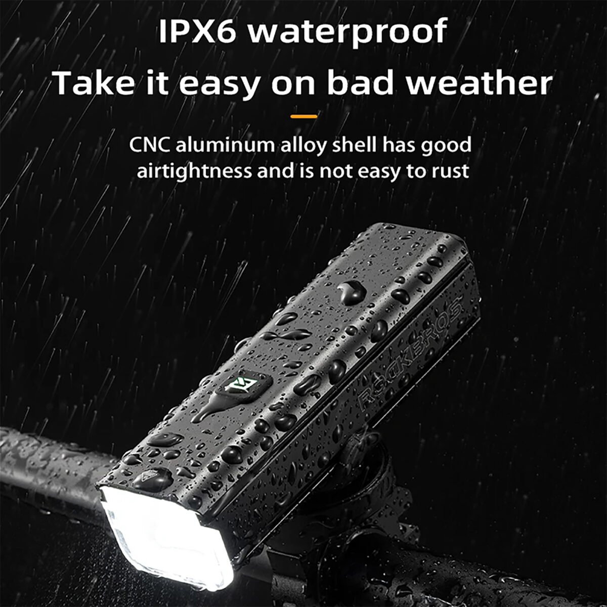 Linterna Luz Led Rockbros 1000 Lúmenes IPX6 - Imagen 3