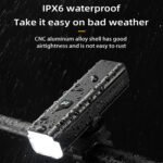 Linterna Luz Led Rockbros 1000 Lúmenes IPX6 - Imagen 3