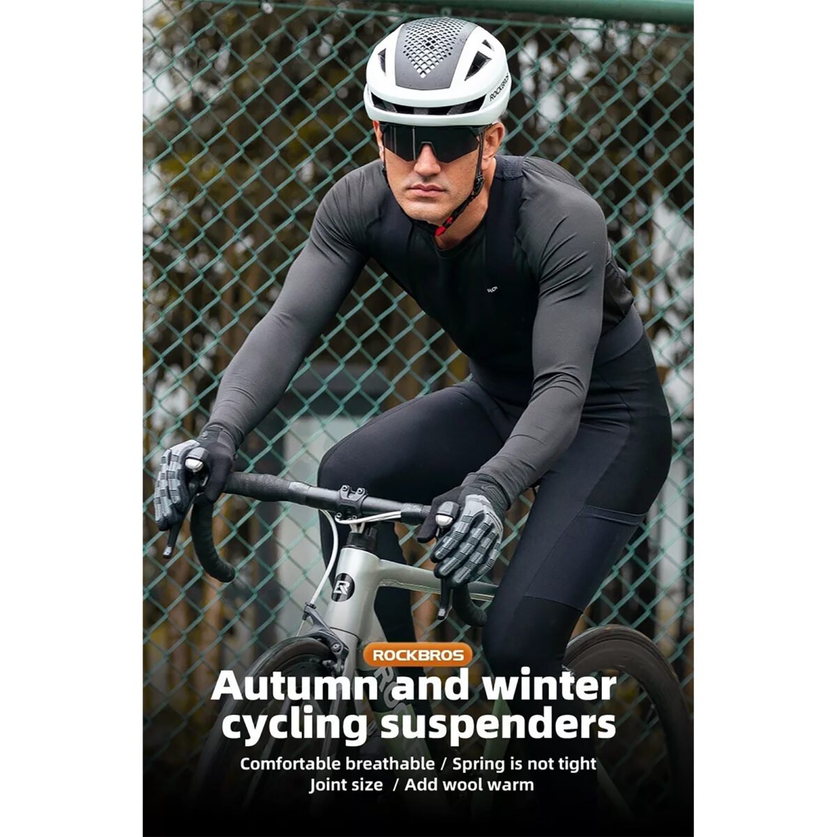 Calza Larga Con Tiradores Ciclismo Rockbros M - Imagen 2