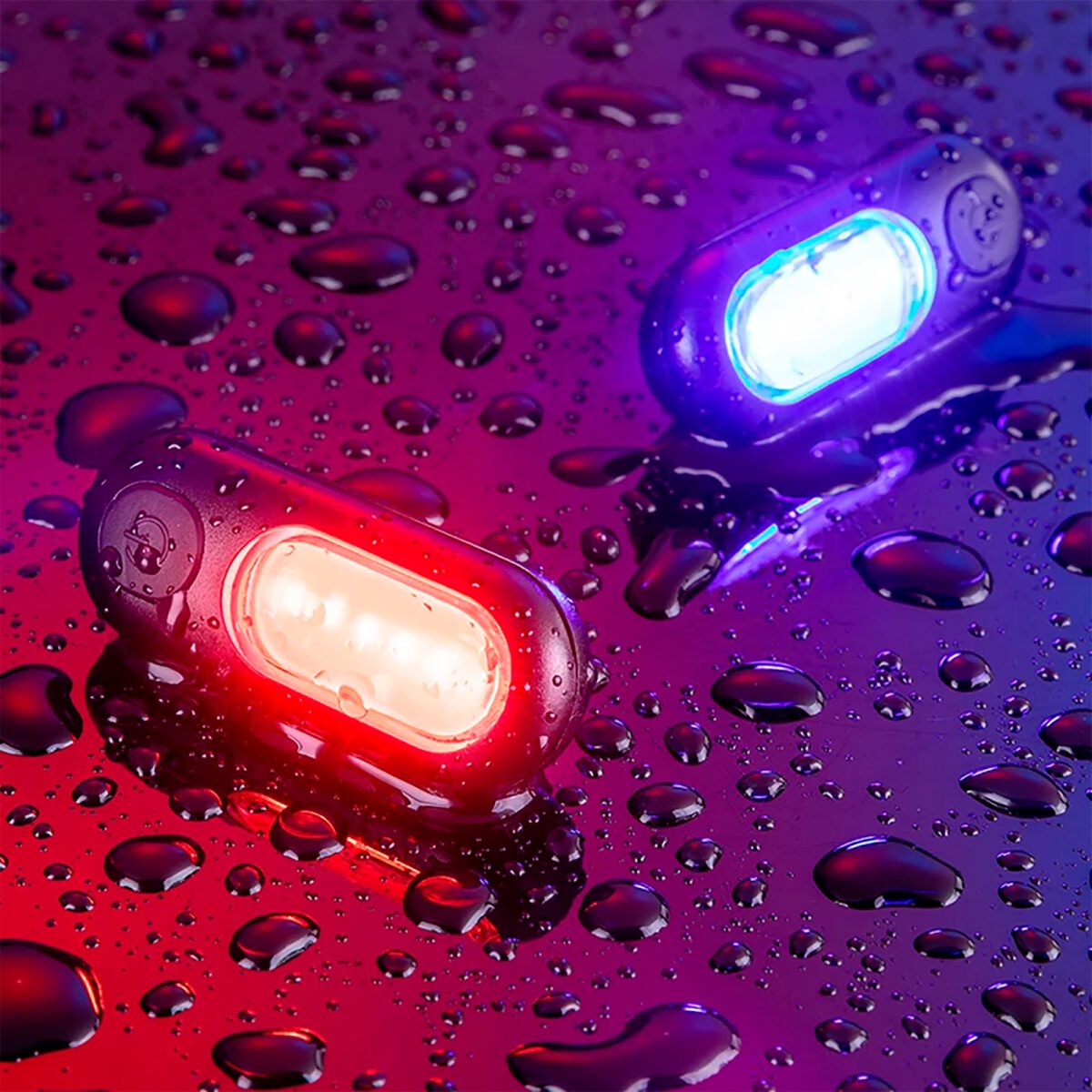 Luz Trasera Para Bicicleta Rockbros Ip44 5 Modos Azul Rojo - Imagen 5