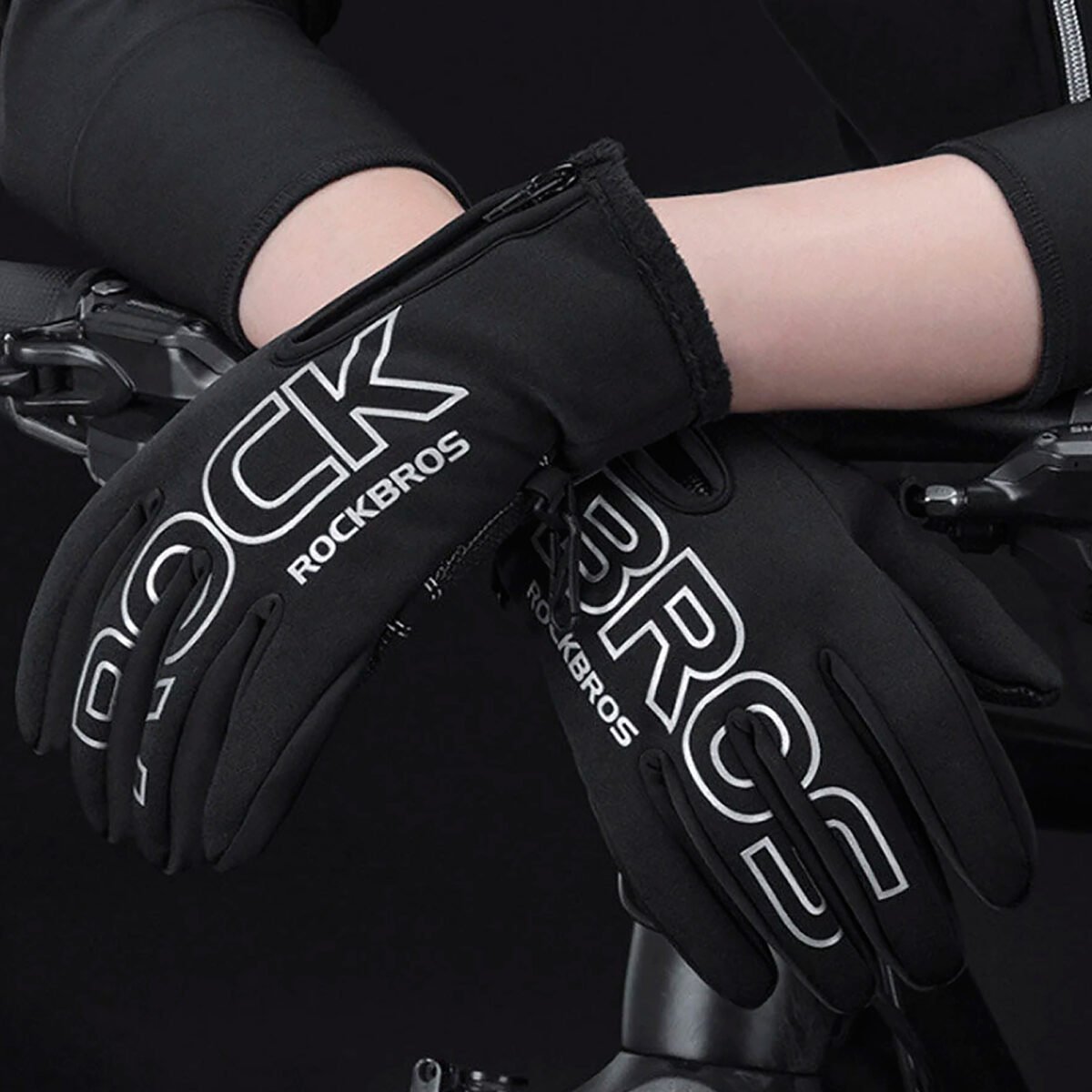 Guantes De Invierno Rockbros Antideslizantes L - Imagen 3