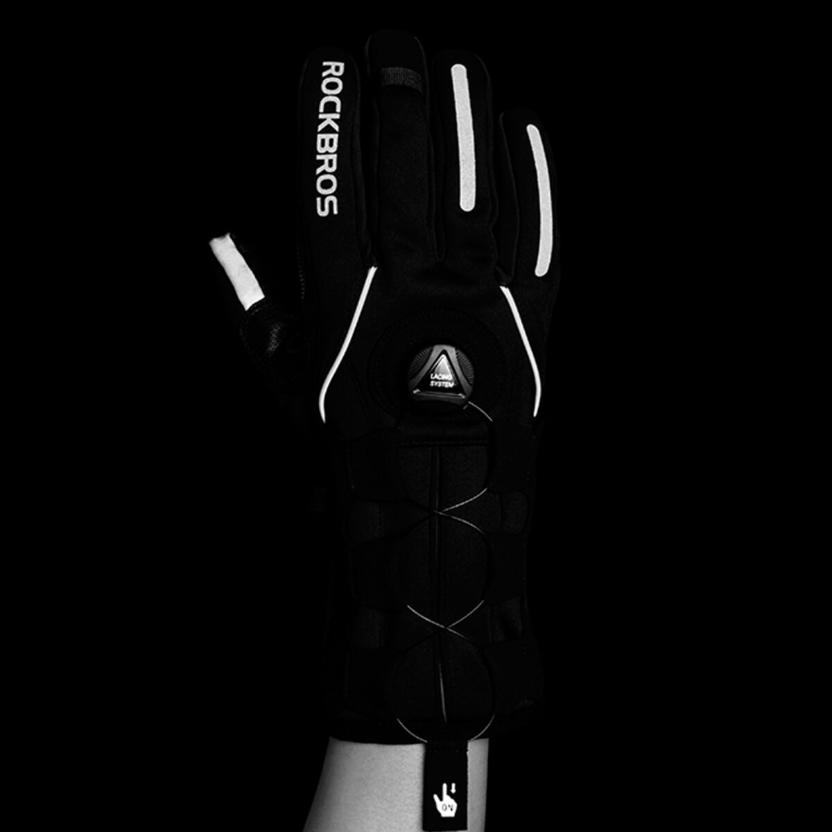 Guantes De Invierno Rockbros Antideslizantes M - Imagen 8