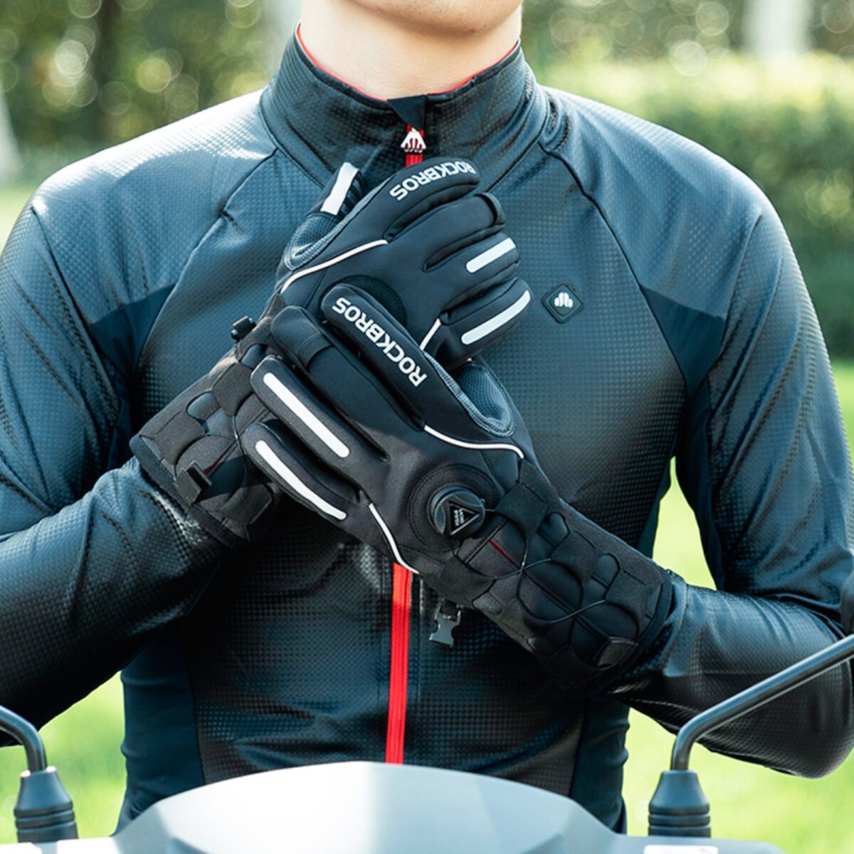 Guantes De Invierno Rockbros Antideslizantes M - Imagen 2