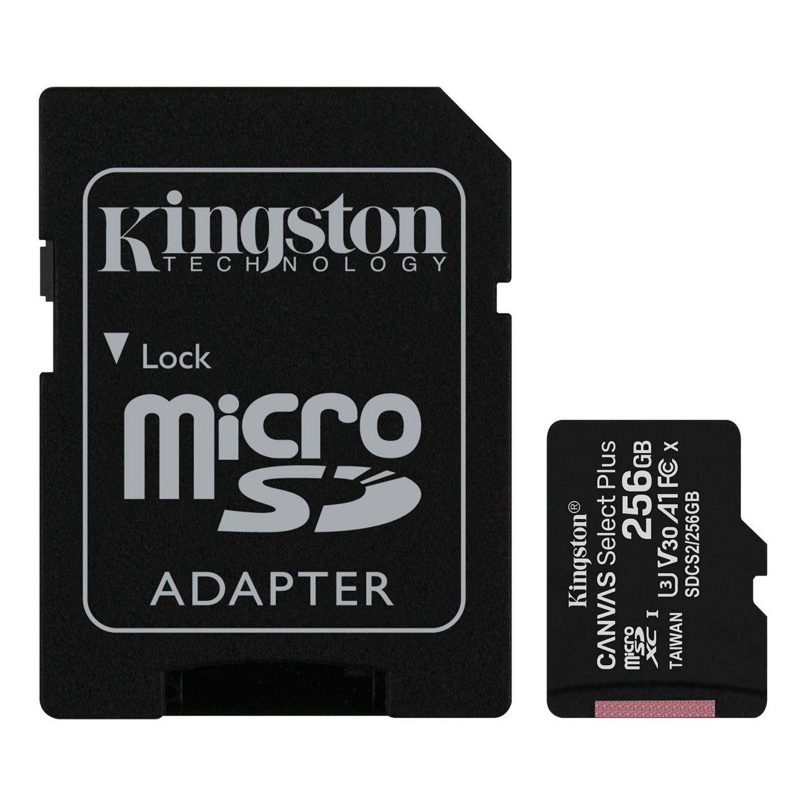 SDCS2256GB_01.jpg.jpg Memoria Micro Sd Kingston 256gb 100mb/s 85mb/s - Imagen 1