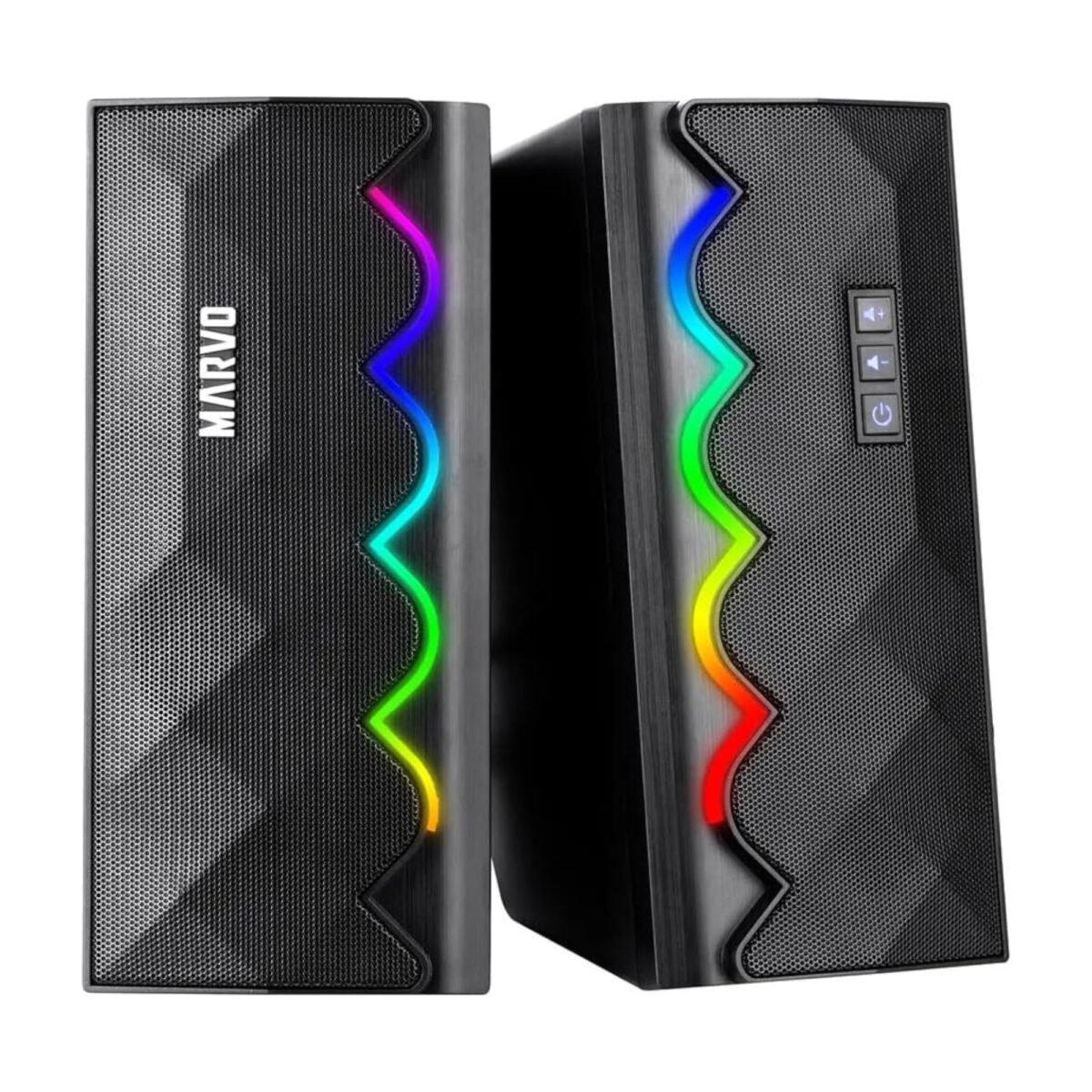 Parlantes Gaming Pc Marvo Bluetooth Con Iluminación Rgb - Imagen 2