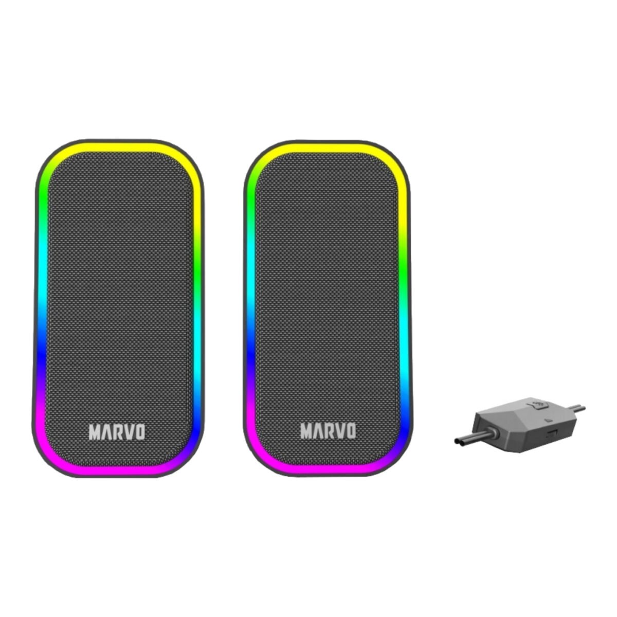 Parlantes Gaming Pc Marvo Sg-285 Con Iluminación Rgb - Imagen 2