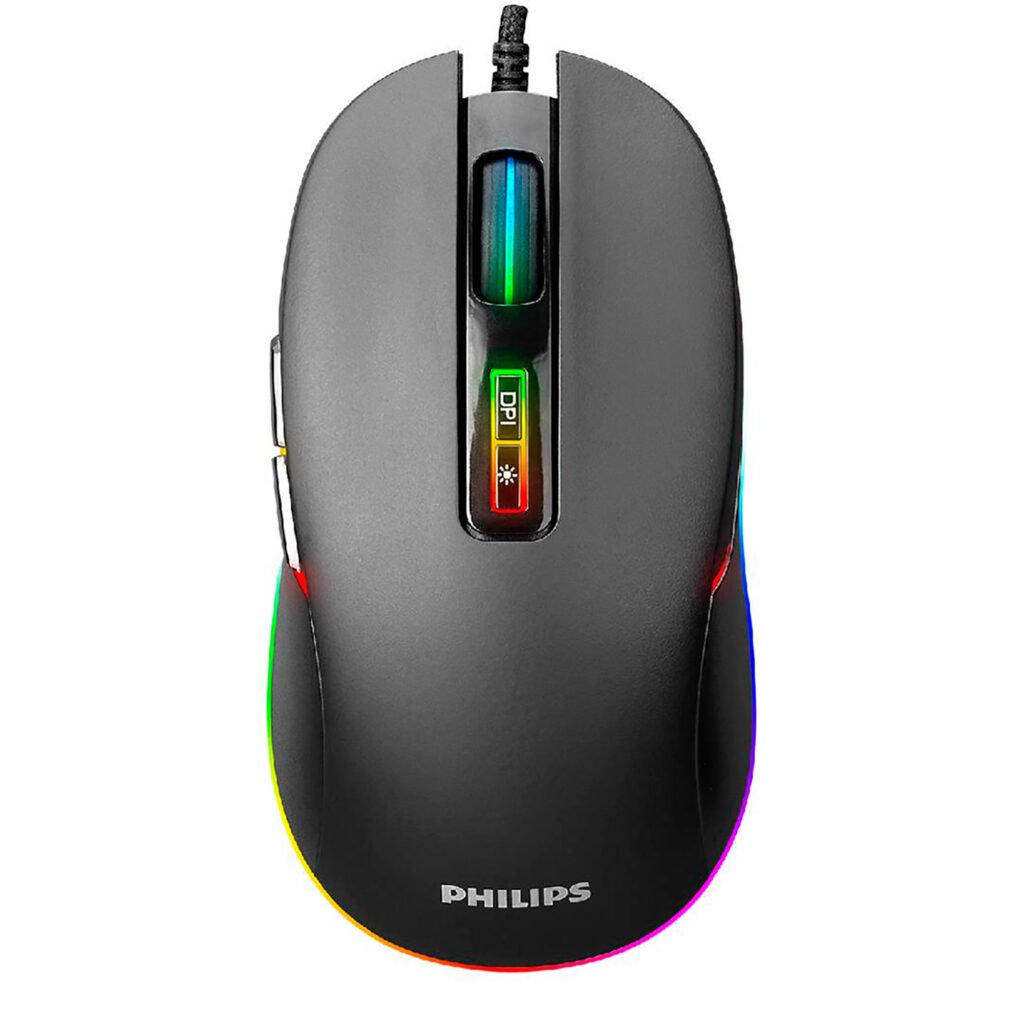 Mouse gaming Philips G414 — Iluminación RGB y conexión USB