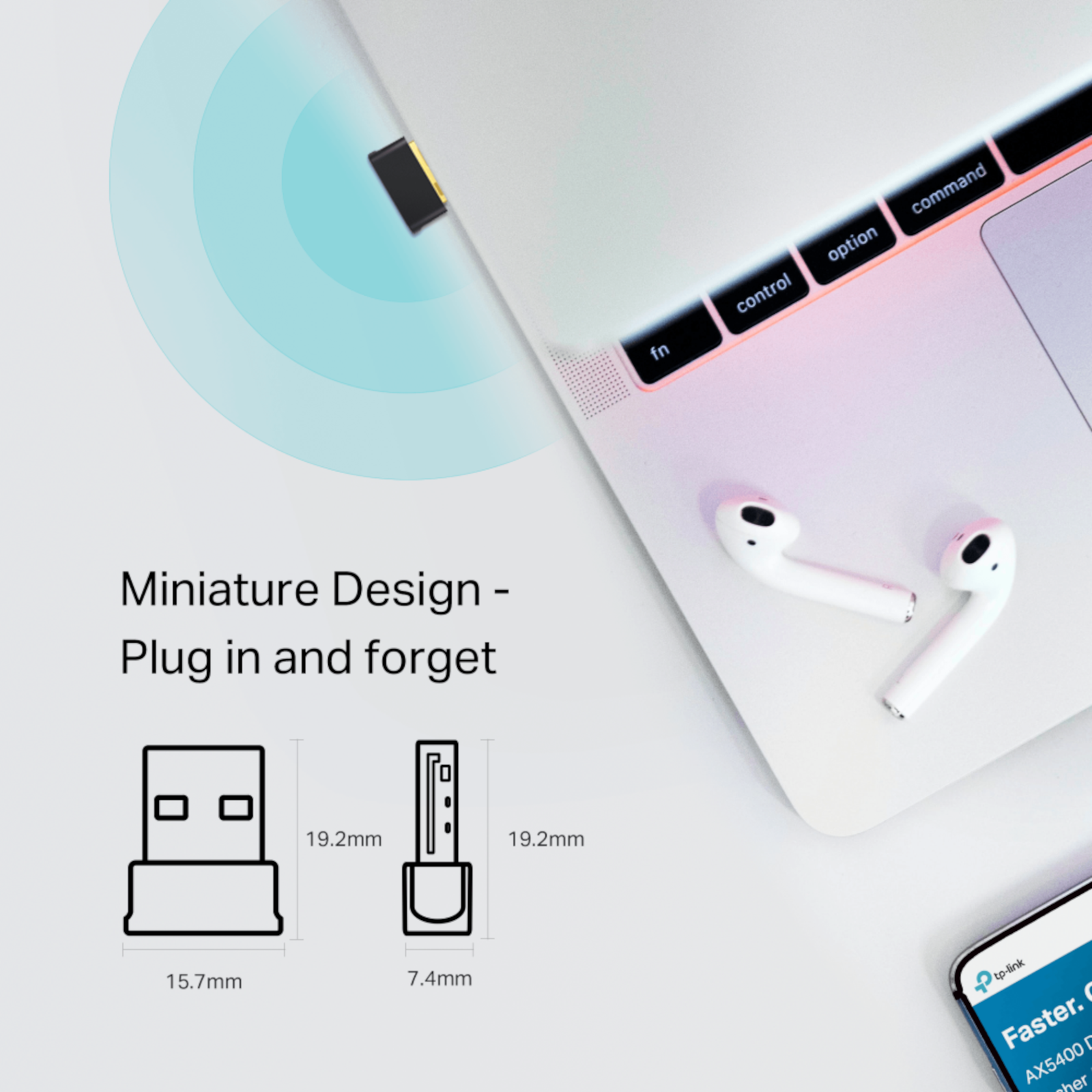 T2UBNANO-05.png Adaptador Tp-Link Usb Ac600 Wi-Fi y Bluetooth 4.2 - Imagen 1