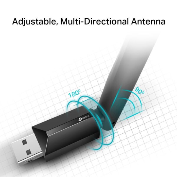 Adaptador de Red Tp-Link Usb Archer T2u Plus Dual Band Ac600