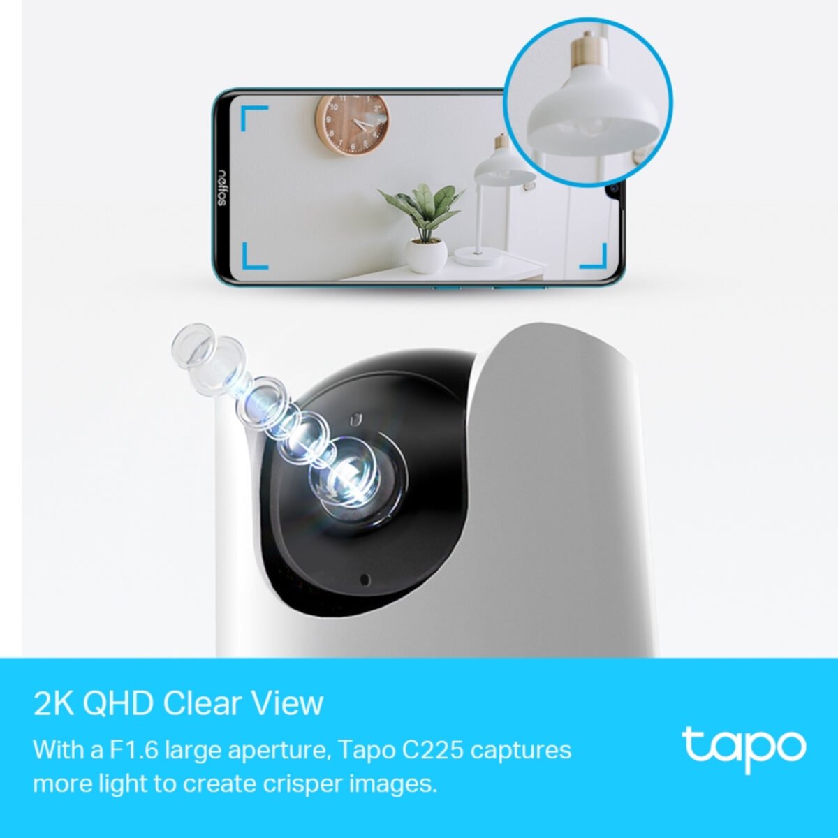 Cámara De Seguridad Tp-Link Tapo C225 Interior Visión Nocturna 2K 360° - Imagen 6