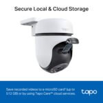 Cámara De Seguridad Tp-Link Tapo C510w Exterior Visión Nocturna 2K 360°
